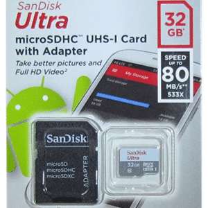 Карта памяти SanDisk Ultra Android microSDHC 32GB 80MB/s Class 10