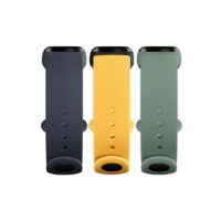 Ремешок для Mi Smart Band 5 Strap (3-Pack) Navy Blue/Yellow/Mint Green (BHR4640GL)