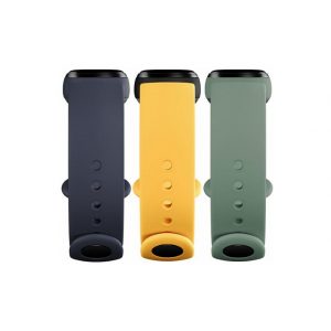 Ремешок для Mi Smart Band 5 Strap (3-Pack) Navy Blue/Yellow/Mint Green (BHR4640GL)