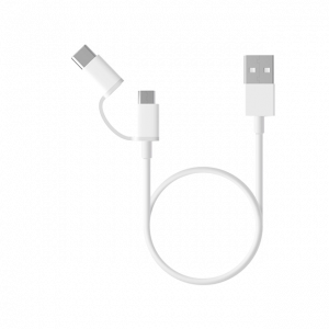 Кабель Mi 2-in-1 USB Cable Micro-USB to Type C 30см SJX02ZM (SJV4083TY)