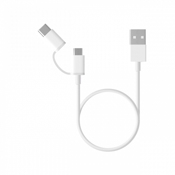 Кабель Mi 2-in-1 USB Cable Micro-USB to Type C 30см SJX02ZM (SJV4083TY)