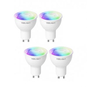 Умная лампочка Yeelight GU10 Smart bulb (Multicolor) - упаковка 4 шт