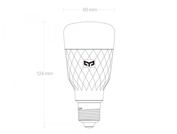 Умная LED-лампочка Yeelight Smart LED Bulb 1S YLDP13YL