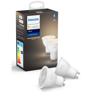 Комплект лампа белая с цоколем GU10 - 2 шт Philips HueW 5.5W GU10 2P EU