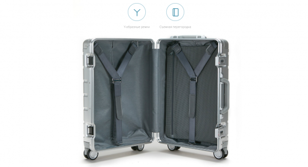 Чемодан Xiaomi Metal Carry-on Luggage 20" (XMJDX01RM)