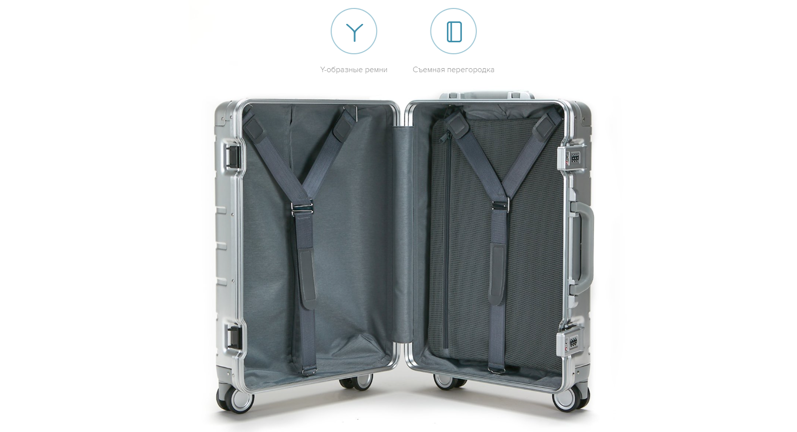 Чемодан Xiaomi Metal Carry-on Luggage 20" (XMJDX01RM)