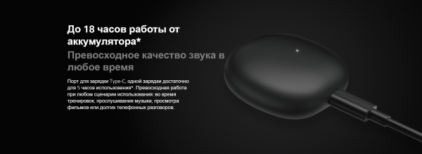 Наушники Redmi Buds 3 Lite M2110E1 (Black) (BHR5489GL) (Русская версия)