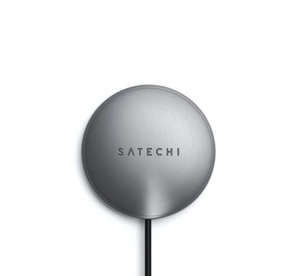 Беспроводное зарядное устройство Satechi Magnetic Wireless Charging Cable. Интерфейс Type-C, длина 1.5м. Цвет: серый космос.