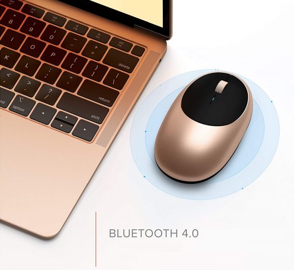 Беспроводная компьютерная мышь Satechi M1 Bluetooth Wireless Mouse. Цвет золотой.