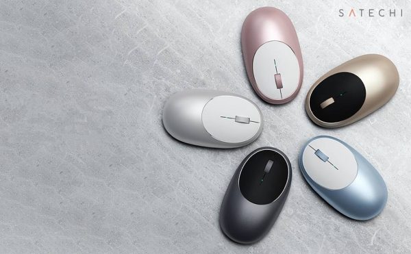 Беспроводная компьютерная мышь Satechi M1 Bluetooth Wireless Mouse. Цвет: синий.