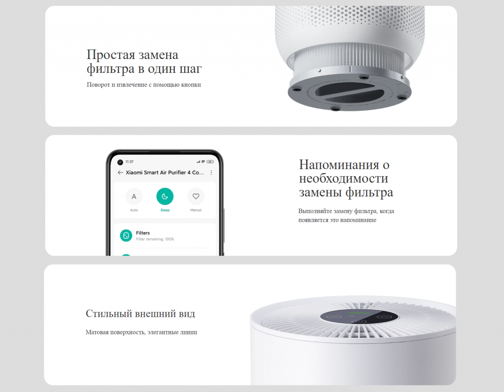 Xiaomi purifier 4 compact отзывы