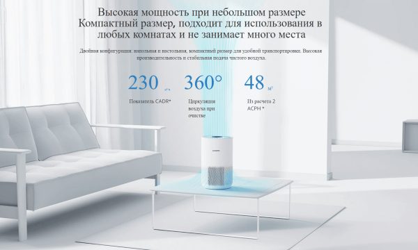 Очиститель воздуха Xiaomi Smart Air Purifier 4 Compact EU AC-M18-SC (BHR5860EU)