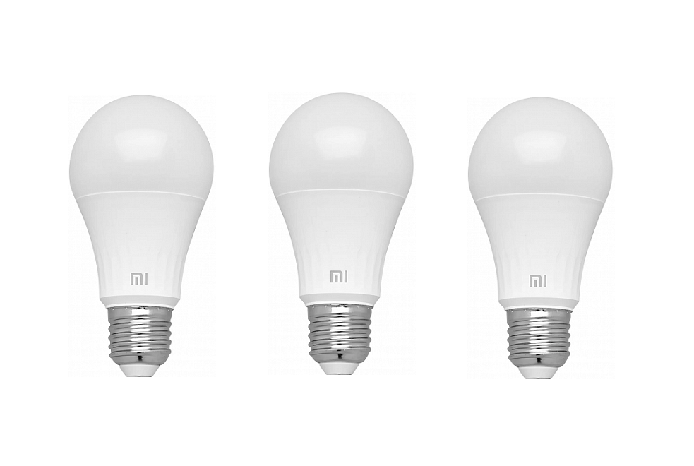 Лампа Mi LED Smart Bulb Warm White XMBGDP01YLK (GPX4026GL), 3 шт комплект
