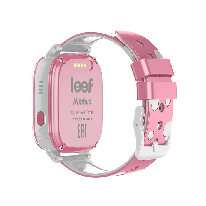 Детские умные часы LEEF Nimbus, цвет розовый+белый