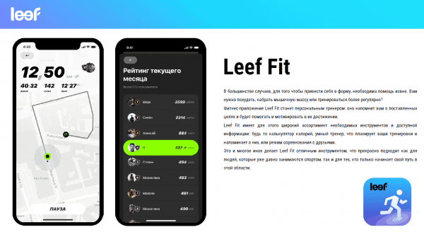 Фитнес-трекер LEEF Hyper, серебристый