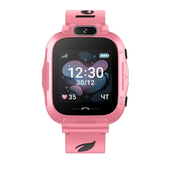 Детские умные часы LEEF Astron, цвет розовый+черный