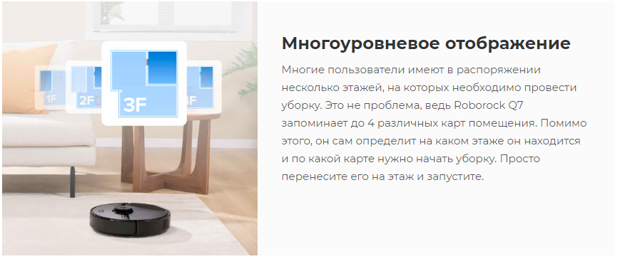 Робот-пылесос Roborock Q7 White Q400RR с зарядной станцией (РУ версия) (Q702-02)