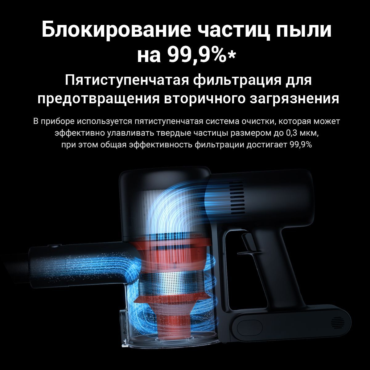 Вертикальный пылесос аккумуляторный Xiaomi Vacuum Cleaner G10 Plus EU B207 (BHR6179EU)