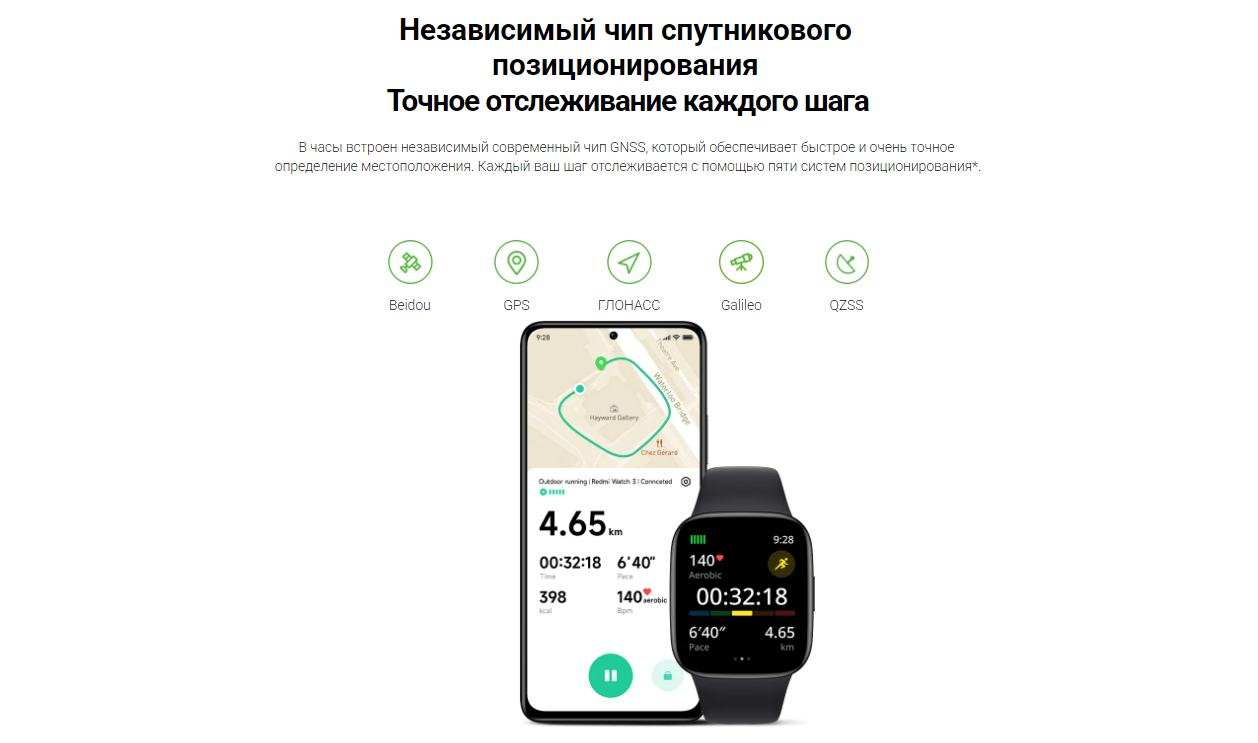Смарт-часы Redmi Watch 3 (BHR6854GL), бежевый