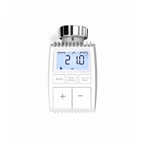 Умная термостатическая головка MOES ZigBee Thermostat Valve TV01