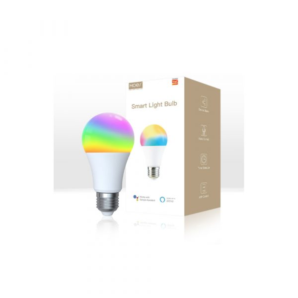 Умная лампочка MOES WiFi LED Bulb E27 (RGB+CW) 9W — изображение 3
