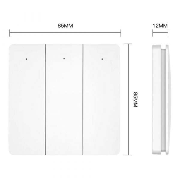 Беспроводной переключатель MOES Bluetooth 3-Gang Wireless Switch — изображение 4