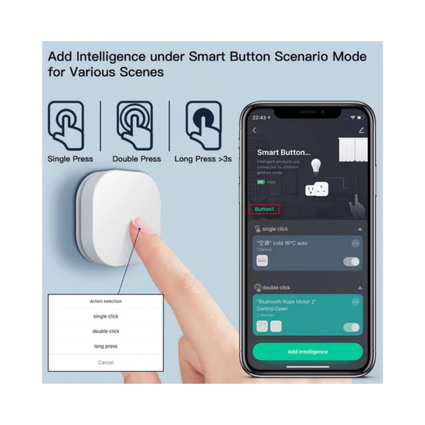 Беспроводной переключатель MOES ZigBee 1-Gang Wireless Switch — изображение 9
