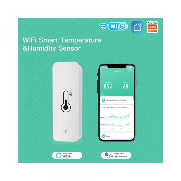 Датчик температуры и влажности MOES WiFi Temperature and Humidity Sensor — изображение 7