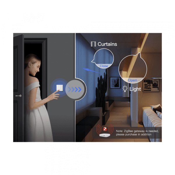 Беспроводной переключатель MOES ZigBee 3-Gang Wireless Switch — изображение 10
