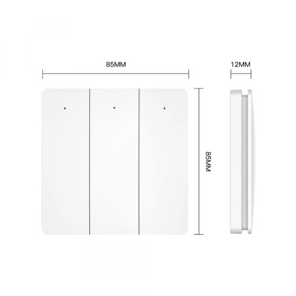 Беспроводной переключатель MOES ZigBee 3-Gang Wireless Switch — изображение 3