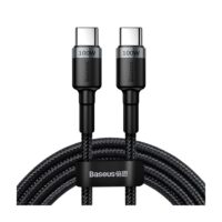 Кабель Type-C для зарядки флэш-памяти Baseus Cafule PD2.0 100 Вт 2 м (20V 5A) Серый + черный CATKLF-ALG1
