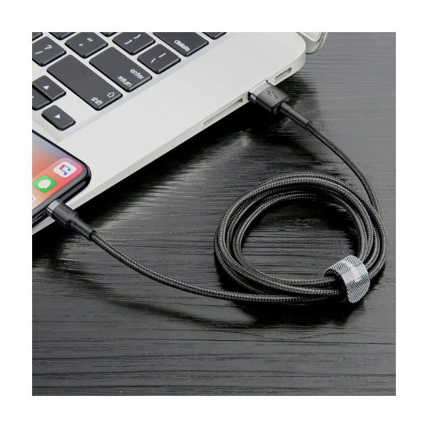Кабель для IPhone 2 метра Baseus cafule USB for Lighting 1.5A CALKLF-CG1 — изображение 11