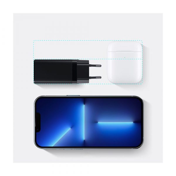 Зарядное устройство Baseus GaN3 Pro 2C + U 65 Вт EU Black 1 м черный CCGP050101 — изображение 14