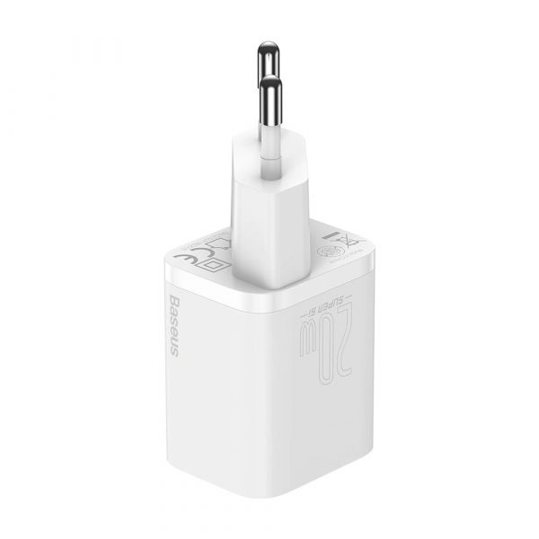 Зарядное устройство Type-C Baseus Super Si Quick Charger 1C 20W EU белого цвета TZCCSUP-B02 — изображение 3