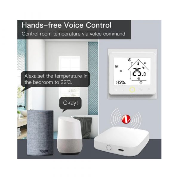 Умный терморегулятор для газового/водяного котла отопления MOES Zigbee Smart Thermostat ZHT-002-GC — изображение 11