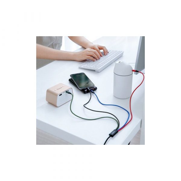 Кабель Type-C+Micro Baseus Fast 4-в-1 3,5A 1,2 м черный CA1T4-A01 — изображение 6