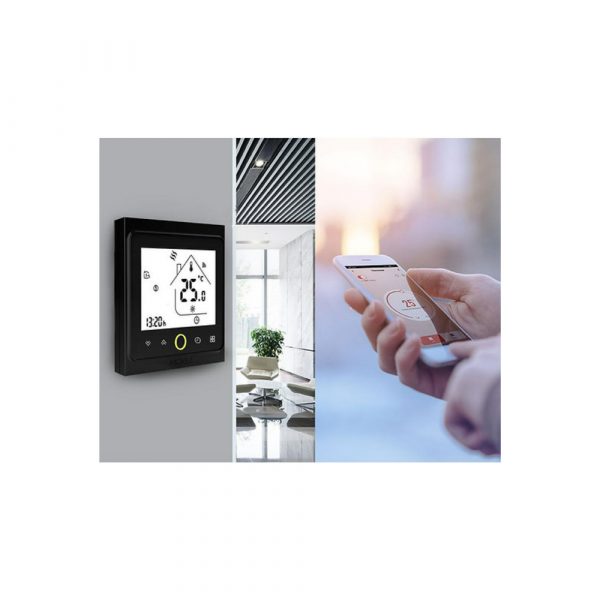 Умный терморегулятор для газового/водяного котла отопления MOES WiFi Smart Thermostat WHT-002-GC — изображение 5