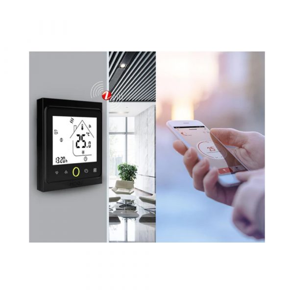 Умный терморегулятор для газового/водяного котла отопления MOES Zigbee Smart Thermostat ZHT-002-GC — изображение 10