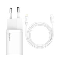 Зарядное устройство Type-C Baseus Super Si Quick Charger 1C 20W EU белого цвета TZCCSUP-B02