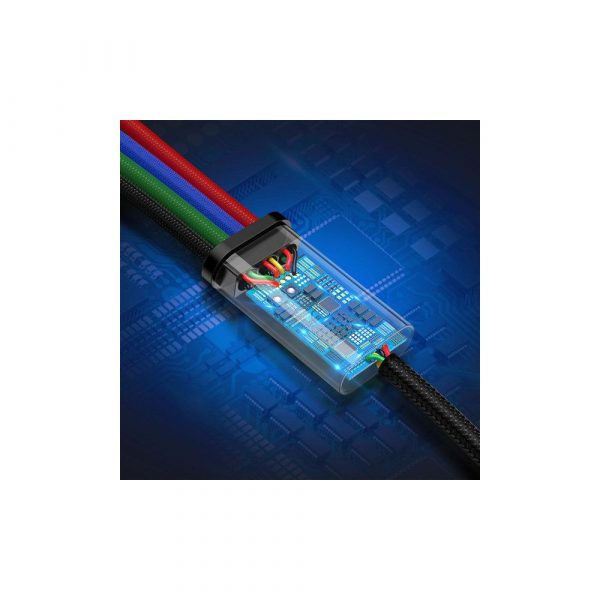 Кабель Type-C+Micro Baseus Fast 4-в-1 3,5A 1,2 м черный CA1T4-A01 — изображение 9