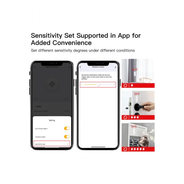 Датчик вибрации MOES ZigBee Vibration Sensor ZSS-Z-VBR — изображение 9