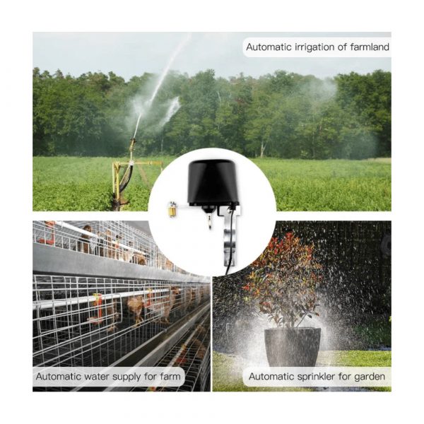Электропривод для шарового крана с ручкой-рычагом для воды и газа MOES WiFi Smart Water Valve WV-LZ-BK — изображение 11