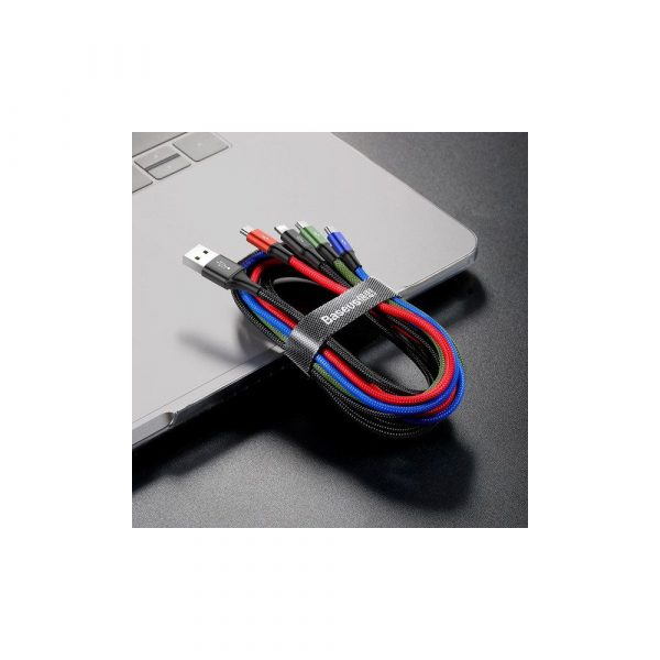 Кабель Type-C+Micro Baseus Fast 4-в-1 3,5A 1,2 м черный CA1T4-A01 — изображение 10