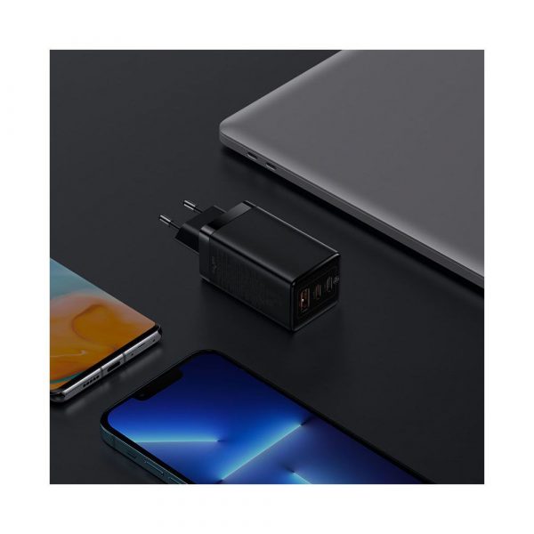 Зарядное устройство Baseus GaN3 Pro 2C + U 65 Вт EU Black 1 м черный CCGP050101 — изображение 11