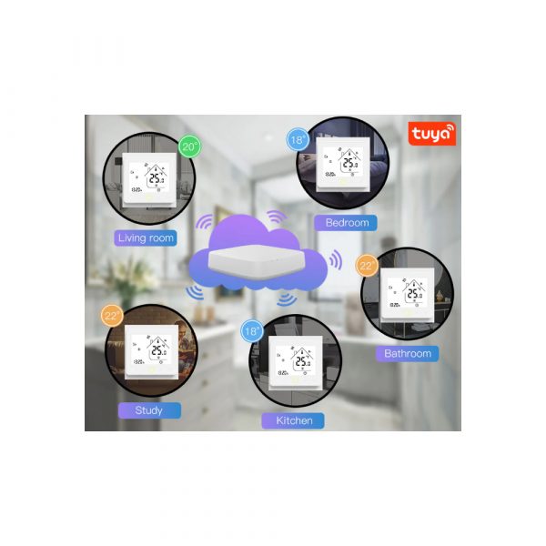 Умный терморегулятор для газового/водяного котла отопления MOES Zigbee Smart Thermostat ZHT-002-GC — изображение 7