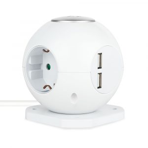 Сетевой Фильтр Rombica NEO SPHERUM 2хUSB(5В/2,1А)/3x220V/1,5м - Белый PSE-004
