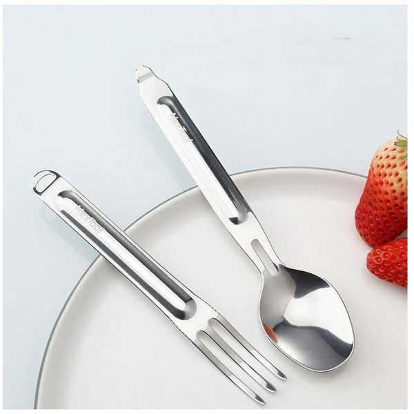 Походный набор столовых приборов (ложка и вилка) NEXTool Stainless Steel Portable Tableware NE20007 — изображение 5