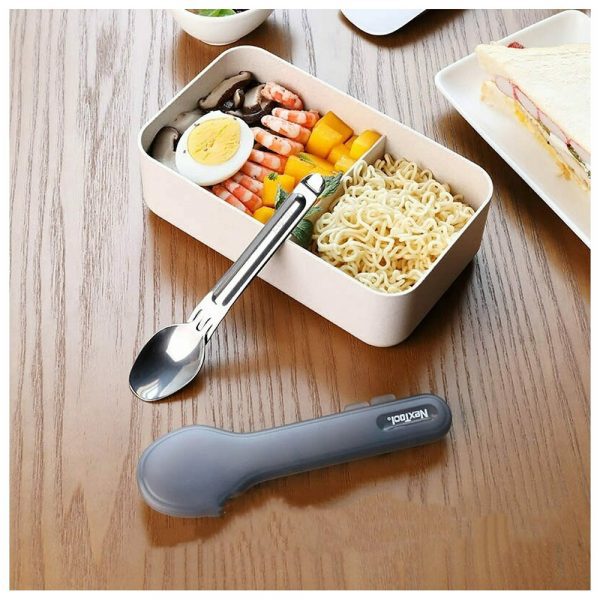 Походный набор столовых приборов (ложка и вилка) NEXTool Stainless Steel Portable Tableware NE20007 — изображение 7