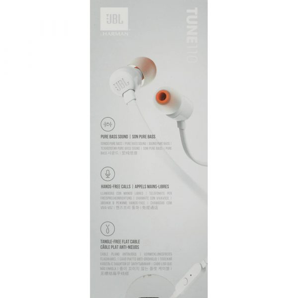 Проводные наушники JBL T110 - белый JBLT110WHT — изображение 10