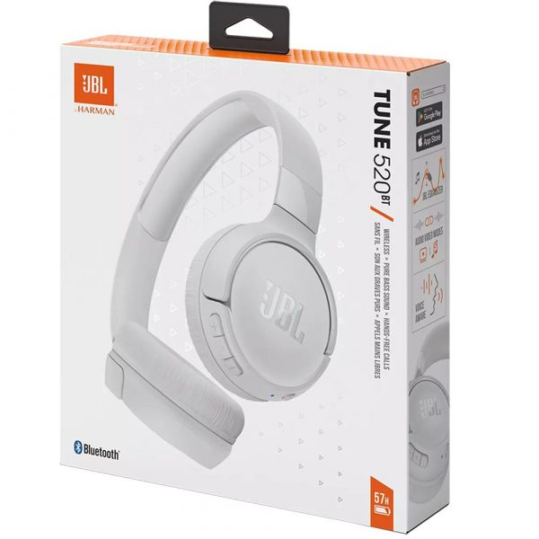 Беспроводные наушники JBL TUNE 520 BT - белый JBLT520BTWHTEU — изображение 12